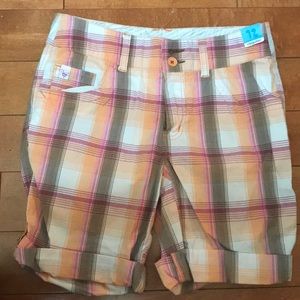 Plaid Justice shorts girls